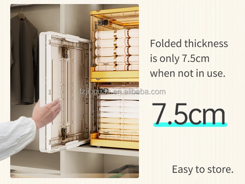 Transparent Storage Boxes Folding Camping Storage Boxes Collapsible ...