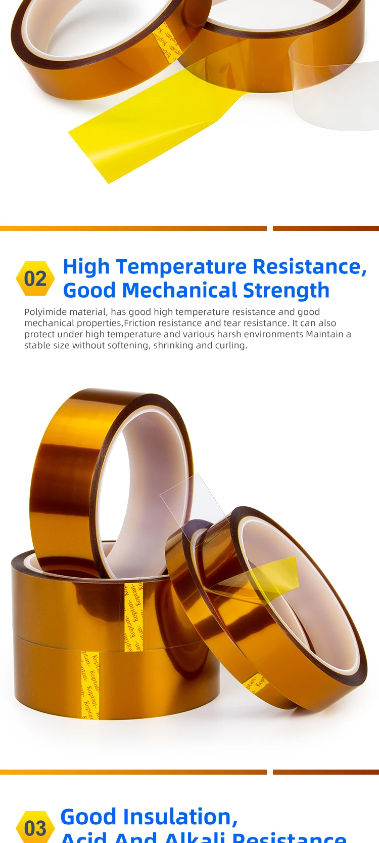 Acid and Alkali Resistant Sublimation Tape, Tear Resistant Heat