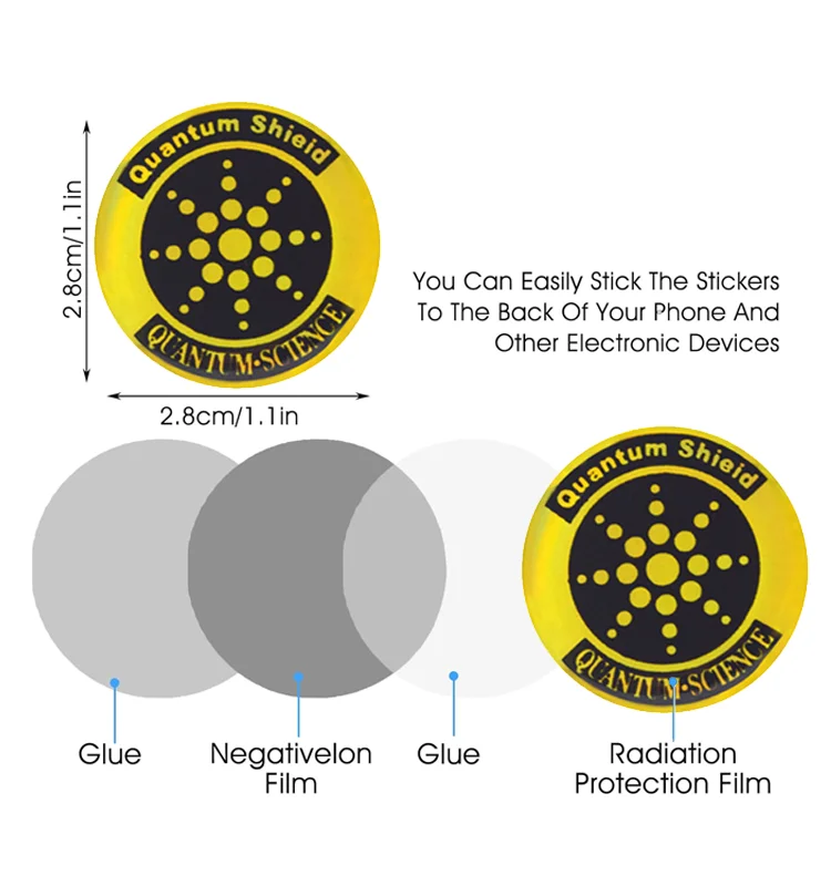 Emf protection Neutralizers Quantum Shield Blocker 5g Electronic Energy Sticker Mobile Phone Anti-radiation Stickers