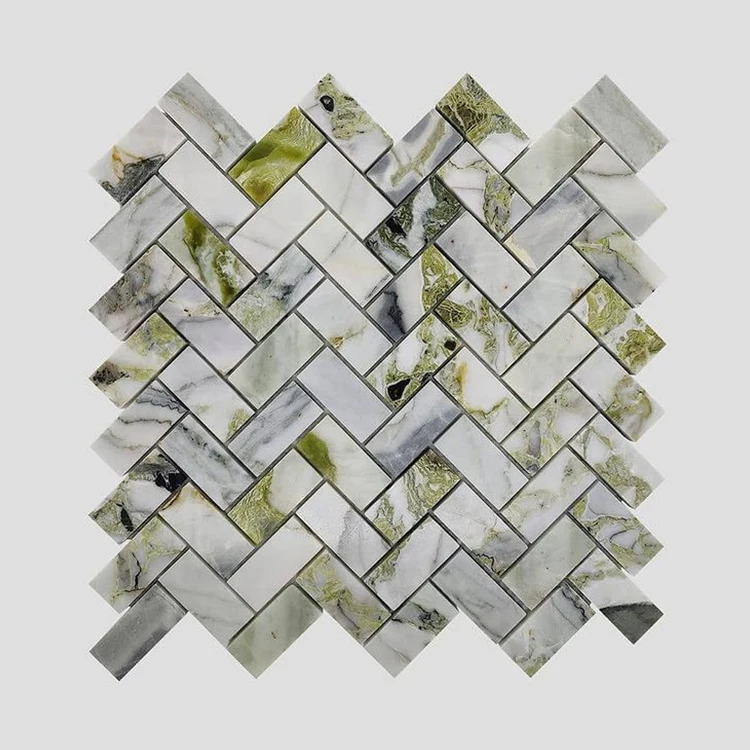 product modern natural mosaic floor tile white golden carrara marble hexagonal mosaic for kitchen backsplash villa kitchen bar tile-5