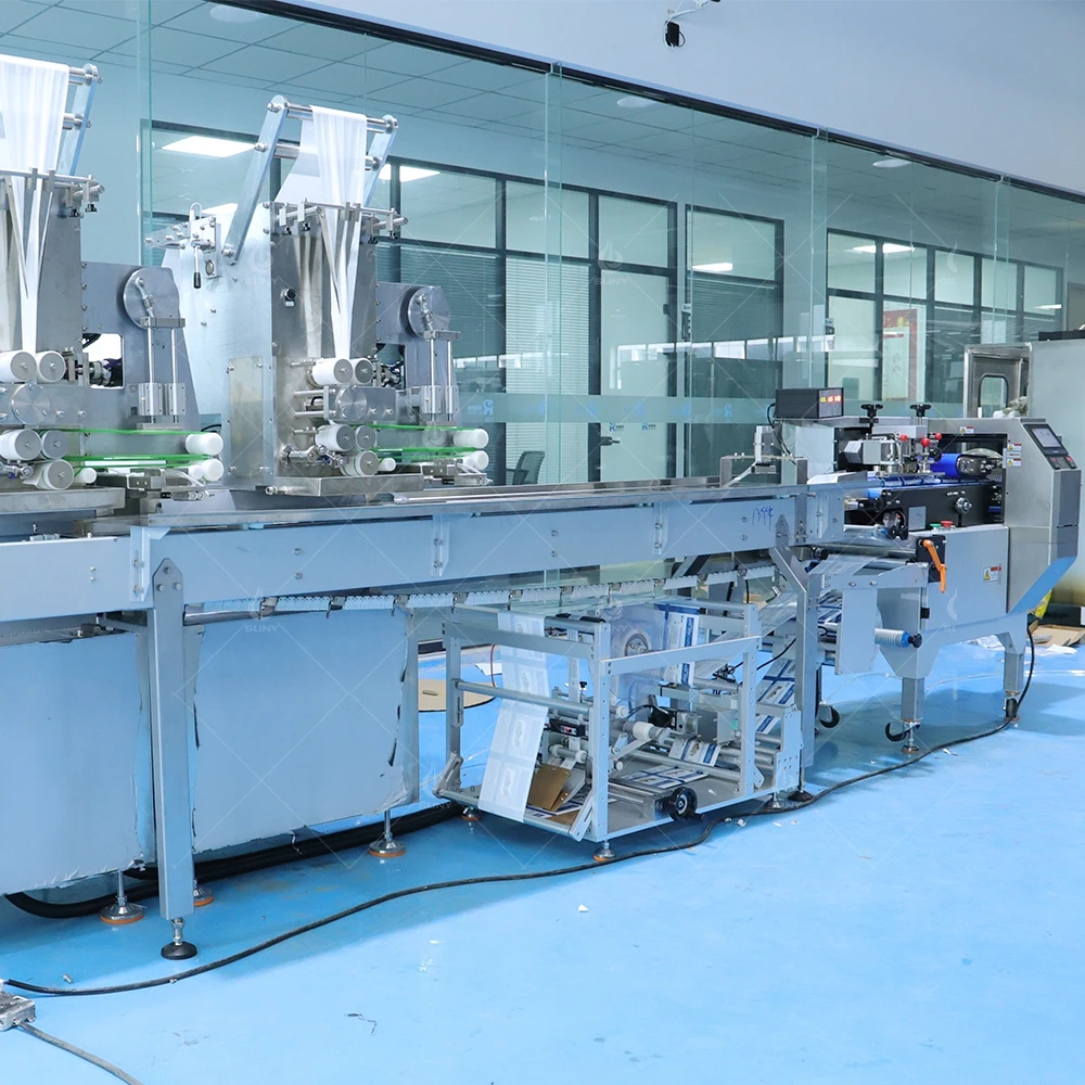 Factory Direct Sell Wet Tissue Paper Wet Napkin Making Fold Machine