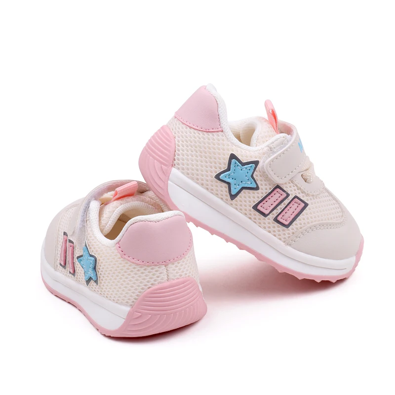 Line with children's recreational sports shoes Star striped toddler shoes for boys and girls supplier