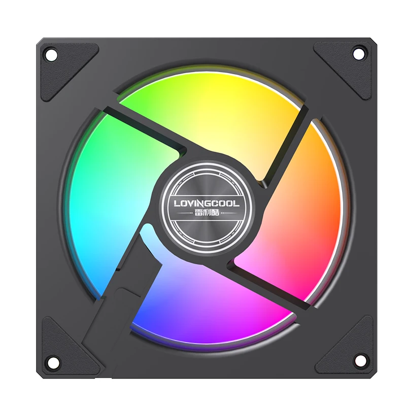 Lovingcool Factory Directly Sale Pc Case Fan CPU Radiator 120mm Rgb Fan Adjustable Variety Colors Gaming Computer Fan 120mm