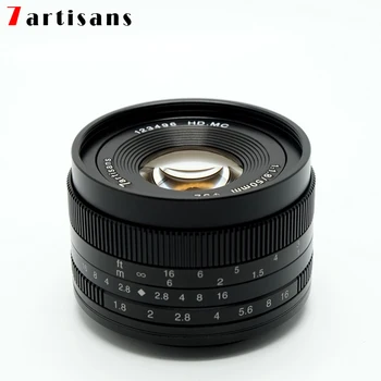 7artisans 7 artisans 50mm f1.8 Large Aperture Portrait MF Prime Lenses Fit For Canon EOS-M M50 M100/Sony E A7/Fuji FX/M4/3 mount detail image