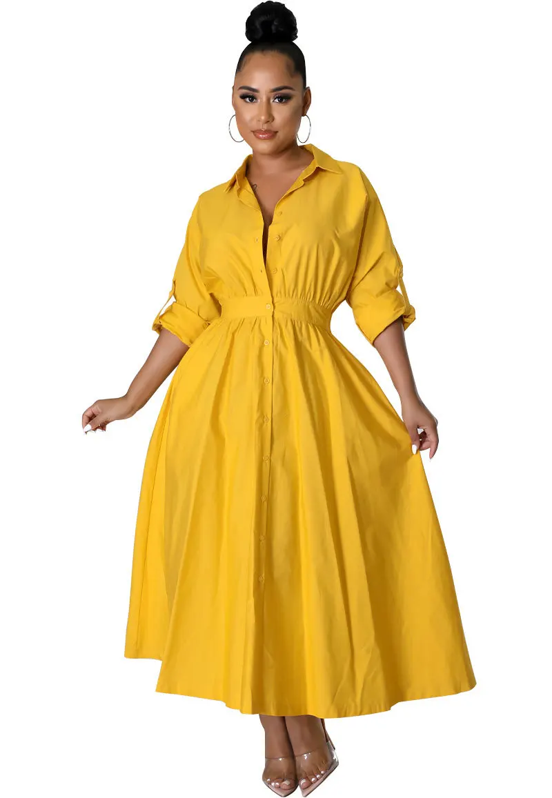 Elegant Casual Maxi Dress With Long Sleeves - Sustainable Style Elegant Casual Maxi Dress With Long Sleeves - Sustainable Style