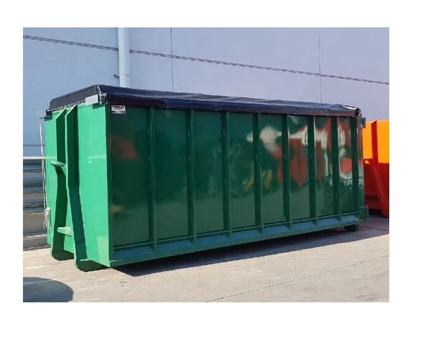 Hook Lift Waste Bin Retractable Tarp System Buy Hooklift Tarp System