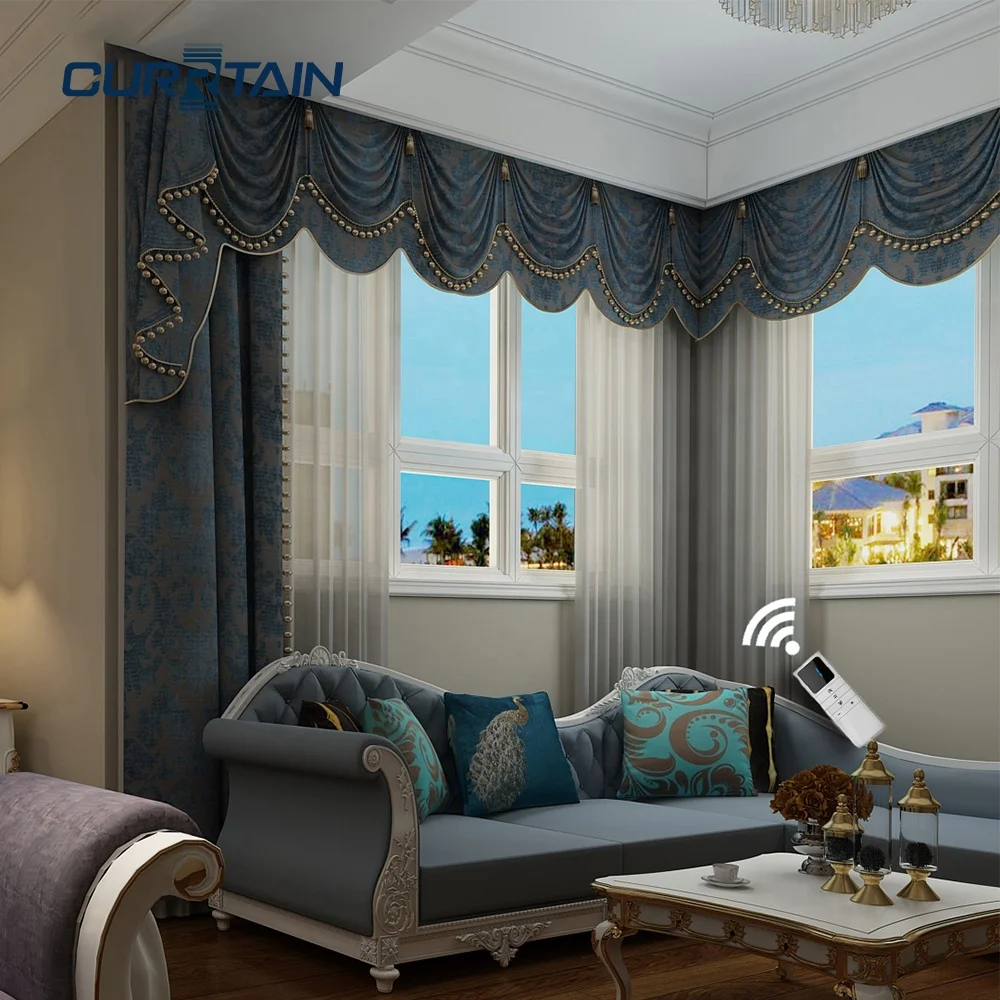 CURRTAIN Smart Curtain Opener and Remote Controller ZC168A Battery Charing Curtains with Remote Control for Curtain