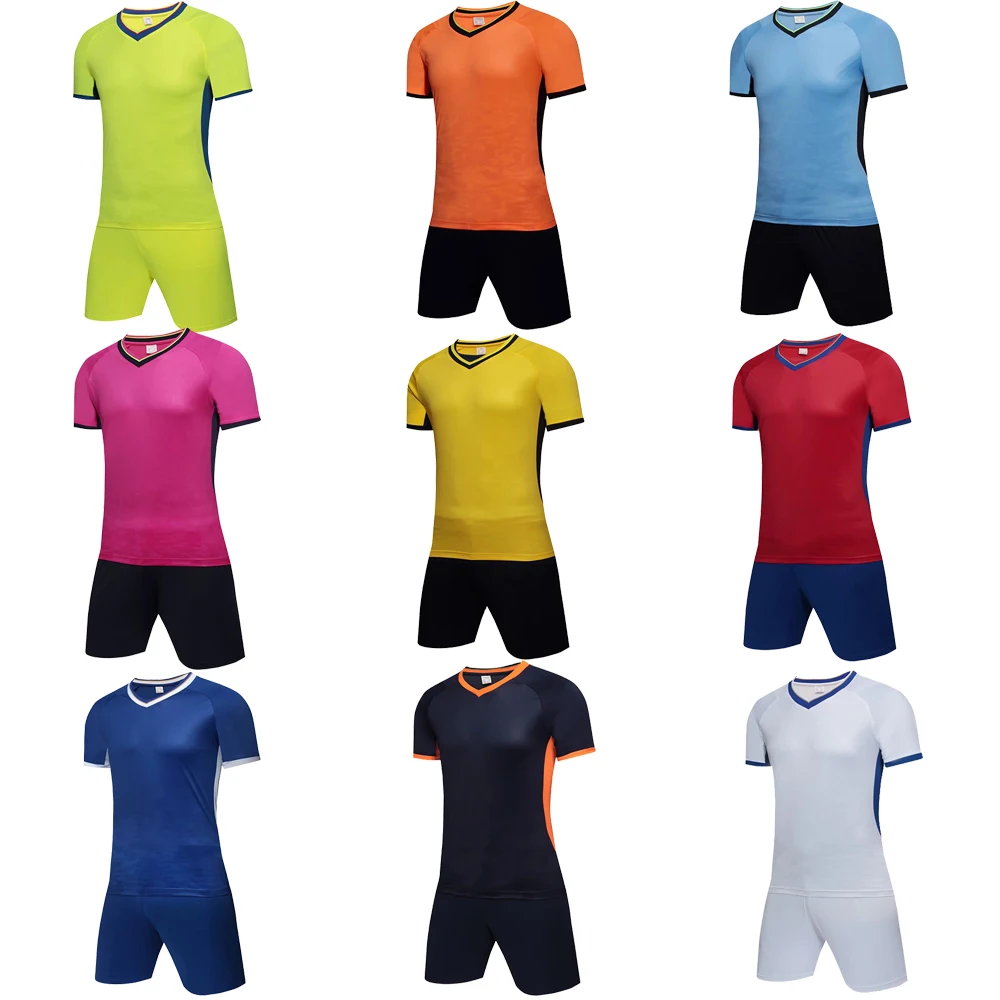 Wholesale Cheap Sublimation Kids Soccer Training Kit Shirt