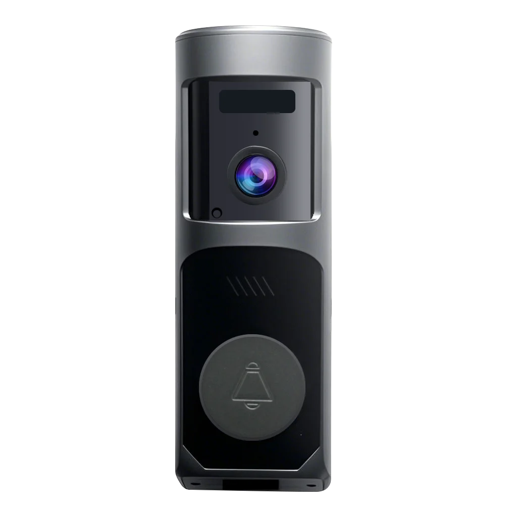Smart WiFi Doorbell Camera with 360 Gimbal & Long-Lasting Battery - Wireless Security Monitor