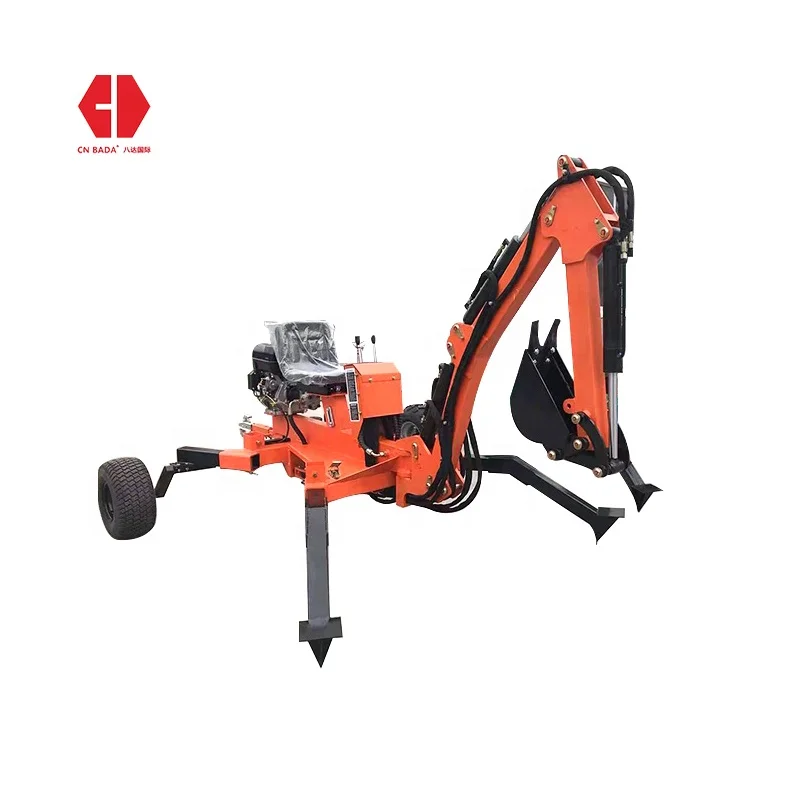 Ce Approved Mini Excavator Backhoe Towable Telescopic Telehandler Small 13HP 15hp 20hp Long Arm Walk Behind Backhoe