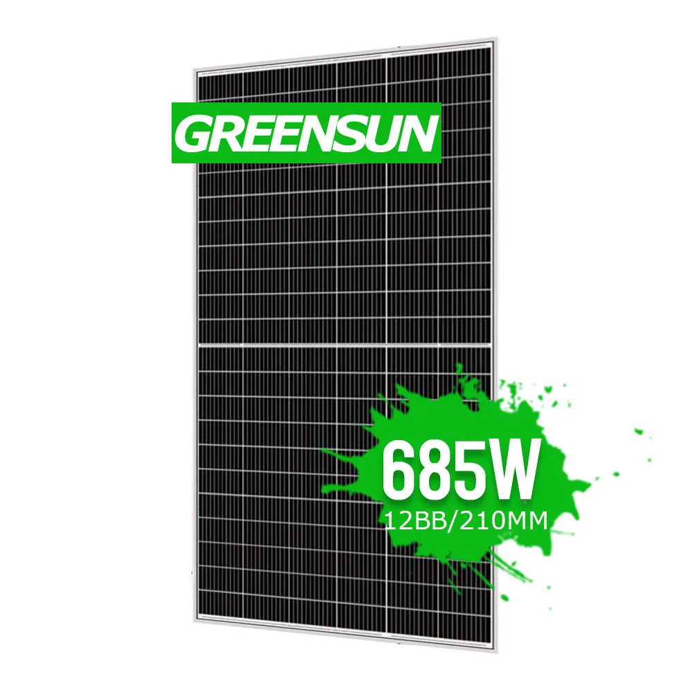 Jinko 680W Solar Panels - 12BB Half Cell 210mm, Durable Power