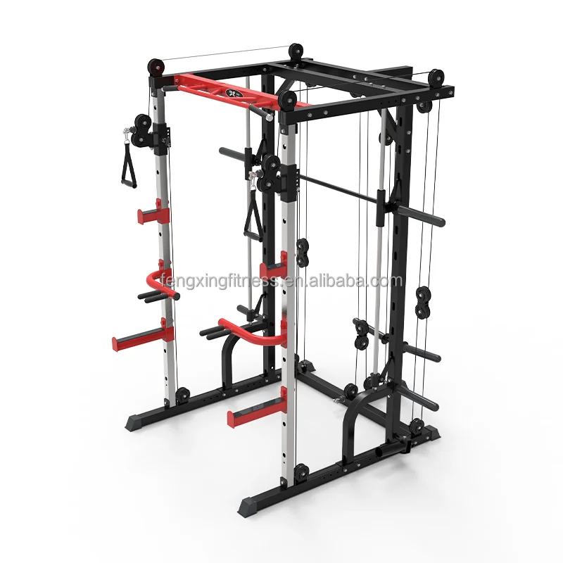 Professional Gym Equipment Multi Functional Trainer Squat Rack Smith