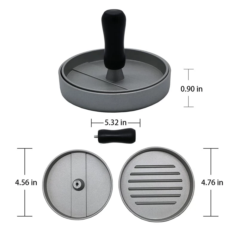 Plastic Handle Meat Patty Making Mold Non Stick Burger or Hamburger Press