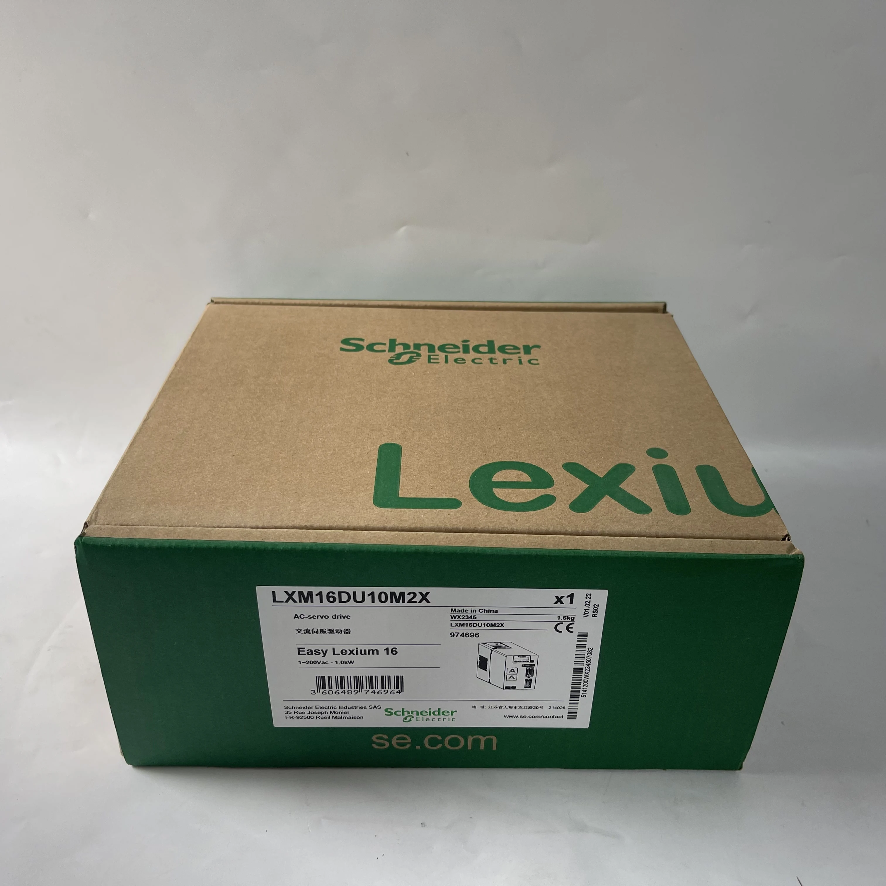Schneider AC Servo Drive LXM16DU10M2X Schneider AC Servo Drive LXM16DU10M2X