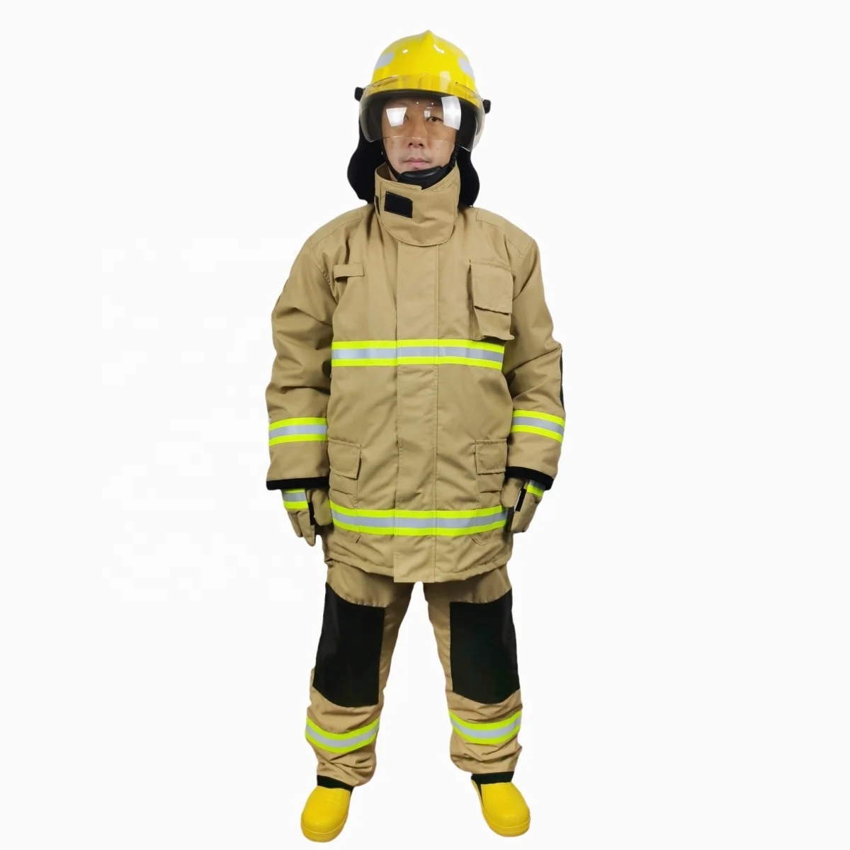 Long Sleeve Fireman Fighter protection Resistant Retardant Fire Fighting Suit