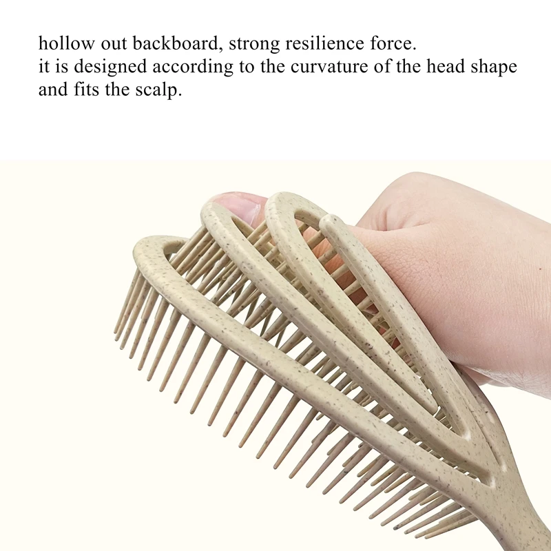 100 Biofriendly Detangler Hair Brush Wheat Straw Detangling Hairbrush