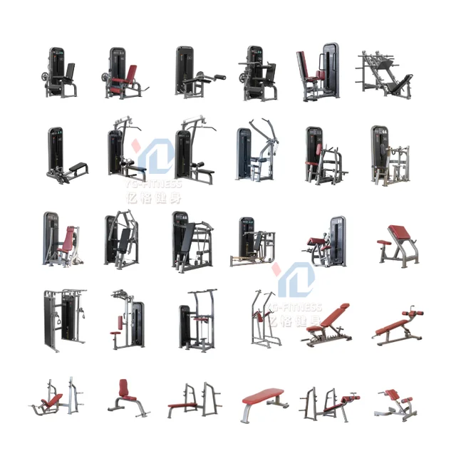 YG-ES002 Fitness Equipment Seated Abductor Machine  Gym Equipment  Full Set for Gym Use