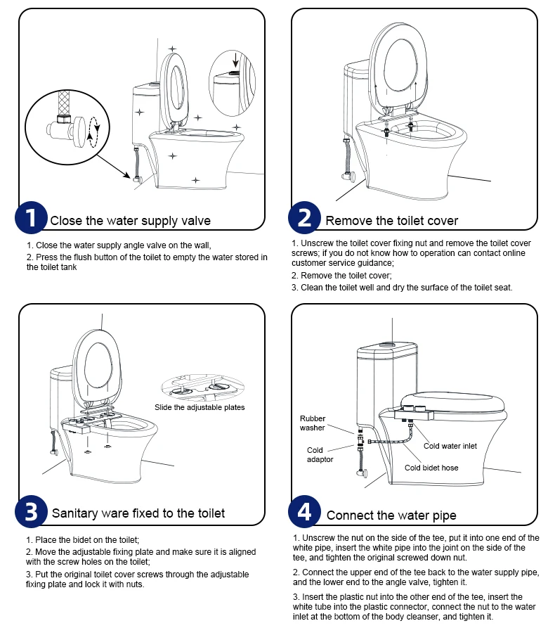 New Design Warm and Cool Water Super Slim Bidet Toilet Attachment, Modern Muslim Mechanical Dual Nozzle Shattaf Bide factory