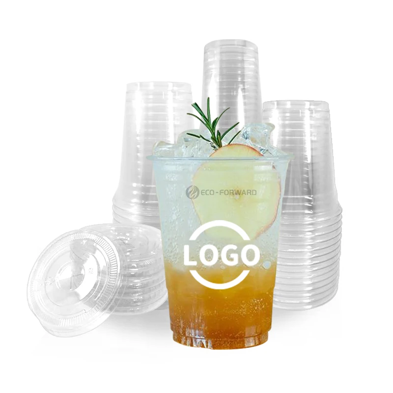 Disposable Clear 16 Oz Juice Cups - Perfect for Beverages