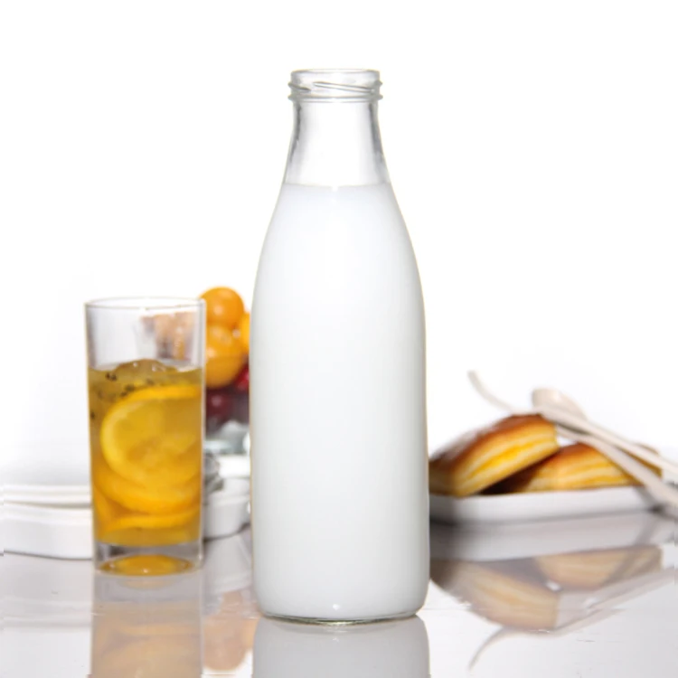Free Sample 250ml 500ml 1000ml 1 Litre Glass Beverage Bottles for Coffee Milk
