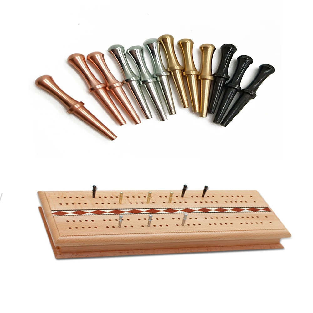 Small Cribbage Board Pegs Brass Steel Metal Cribbage Pegs For Family