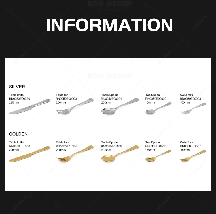 Flatware latest dinner wedding popular design restaurant tableware cutlery luxury high quality stainless steel silverware sets
