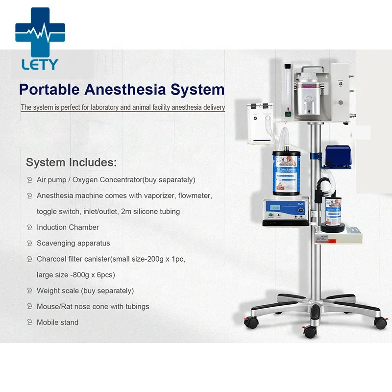 Professional Veterinary/Rodents Anesthesia Machine Mouse Surgery Experiment Anesthesia Animal Anesthesia