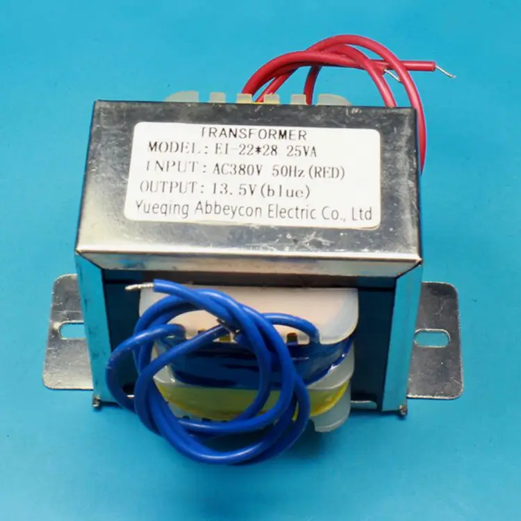 220V 50Hz Single Phase EI Core Power Transformer 12V 10W Output w Cable