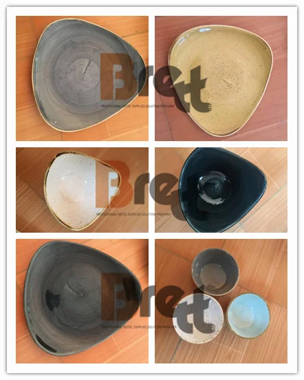 Chinabrett - सिरेमिक टेबलवेयर OEM कलर ग्लेज़्ड पोर्सिलेन डिनरवेयर सेट वेस्टर्न क्रॉकरी सेट कलर पोर्सिलेन डिनरवेयर 7