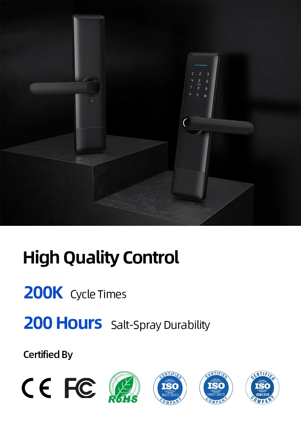 Liliwise Smart Door Lock with Cloud Storage Biometric Fingerprint for Residential and Airbnb Use 8