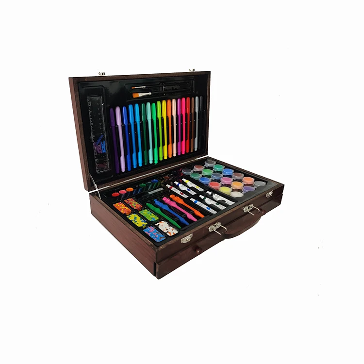 wooden case drawing pencil set high