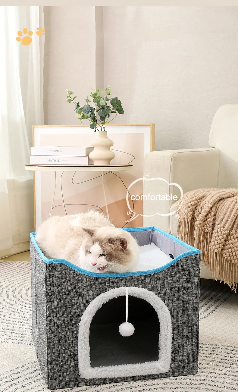 cat Villa Indoor cat House cat House Indoor Pet Cages Houses