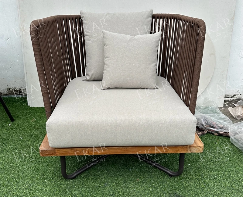 New durable waterproof rattan woven outdoor sofa factory