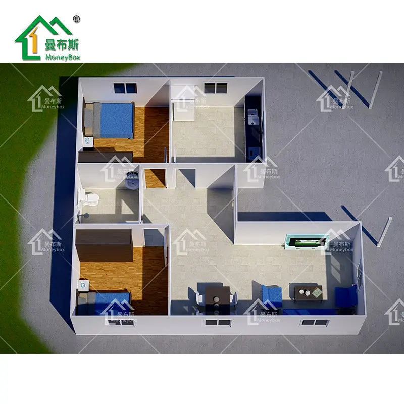 Low Cost Light Weight Block Ready Precast Concrete House for Living
