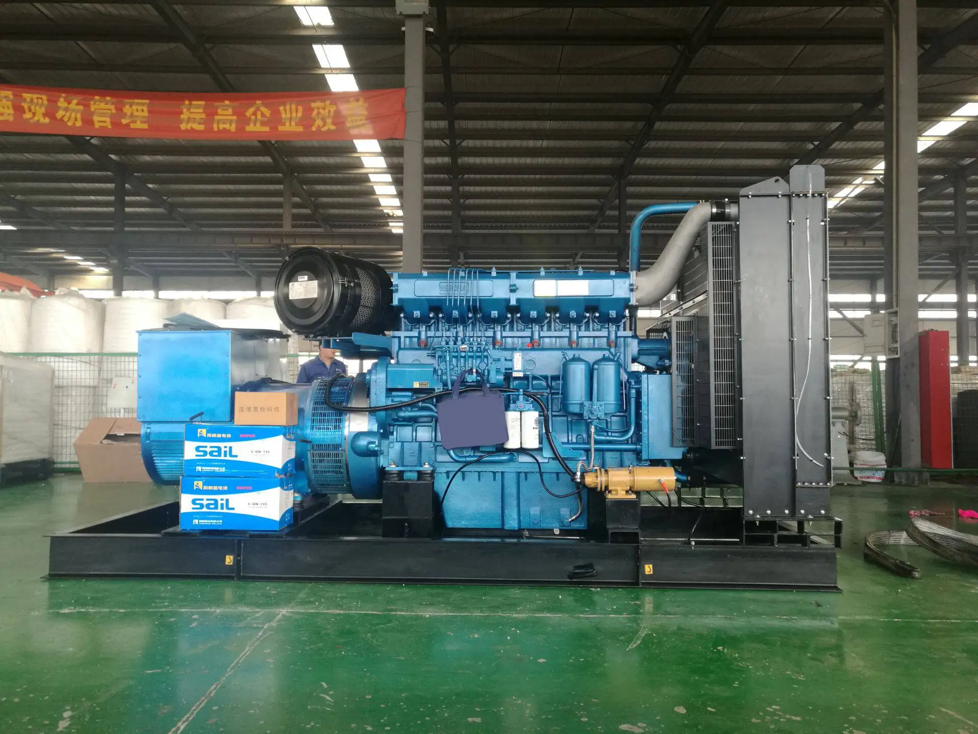 Морской дизельный генератор WP12CD385E200 375kva с охлаждением на морской воде 300 кВт