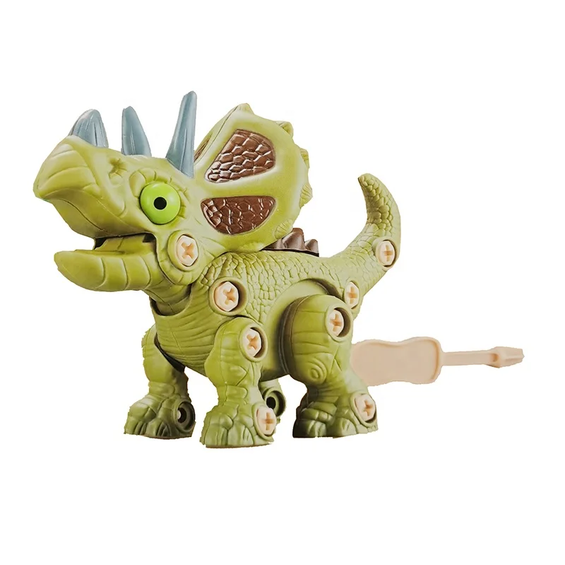 OEM/ODM Custom 3D  Screw Assembling Plastic  Dinosaur Toys DIY Puzzle Dinosaur Toys For Kids Collection