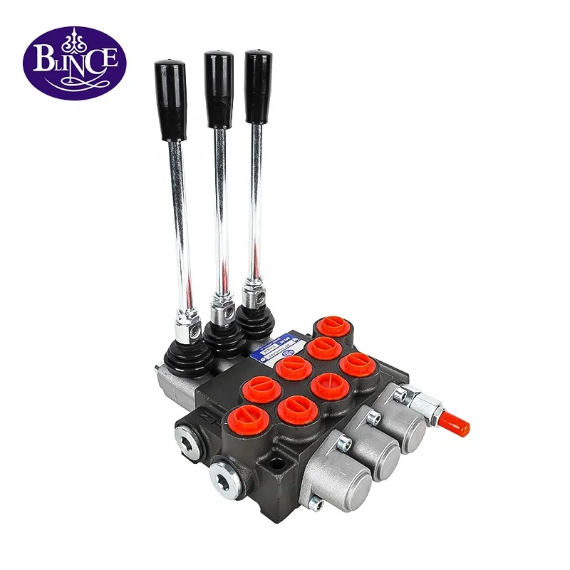 5 Spools Hydraulic 2 Stoke Valve Dump Truck Proportional Monoblock P40 P80 P120 Hydraulic Directional Control Valve for Forklift