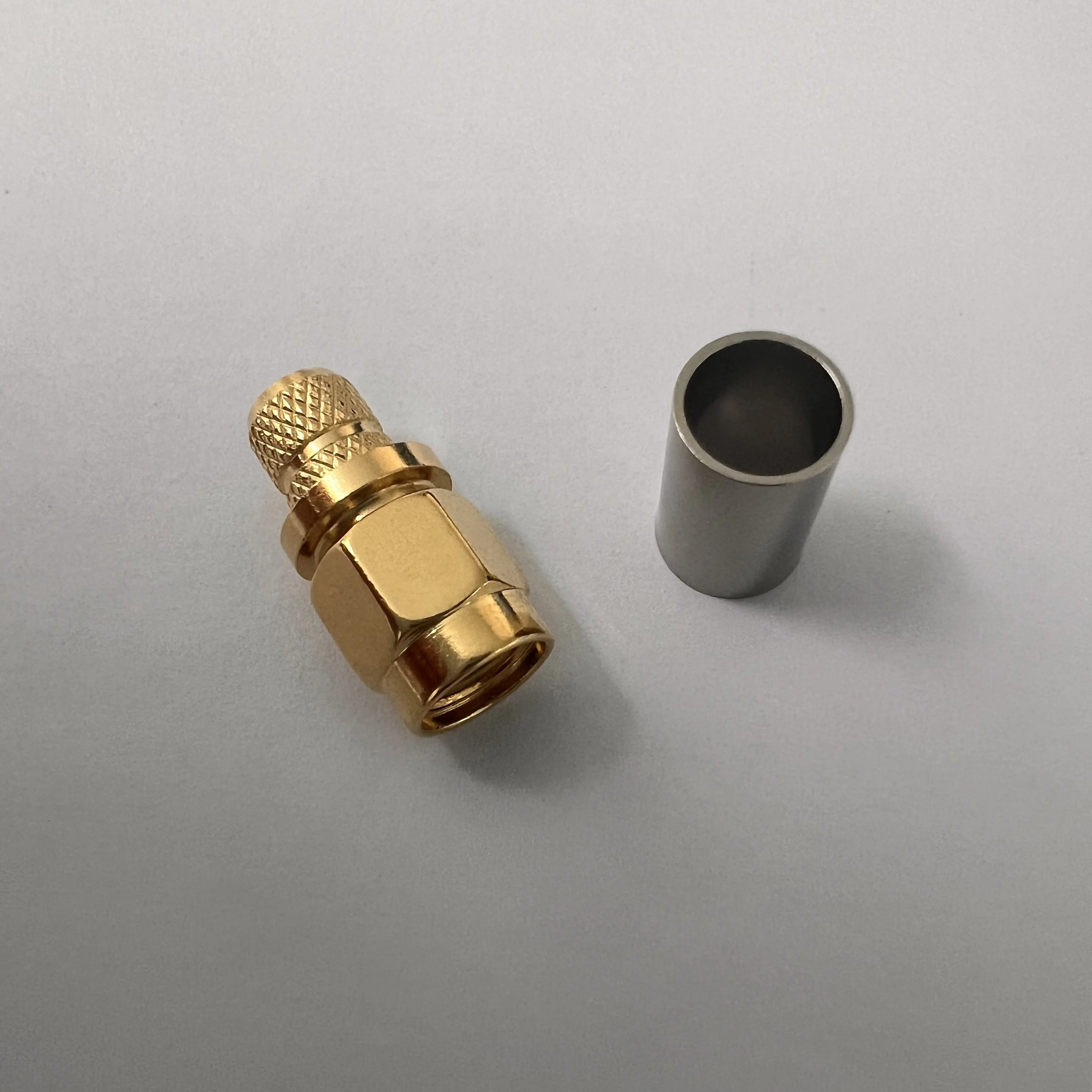 product good performance sma j4 connector rf brass male sma connector for rg59 cable-0