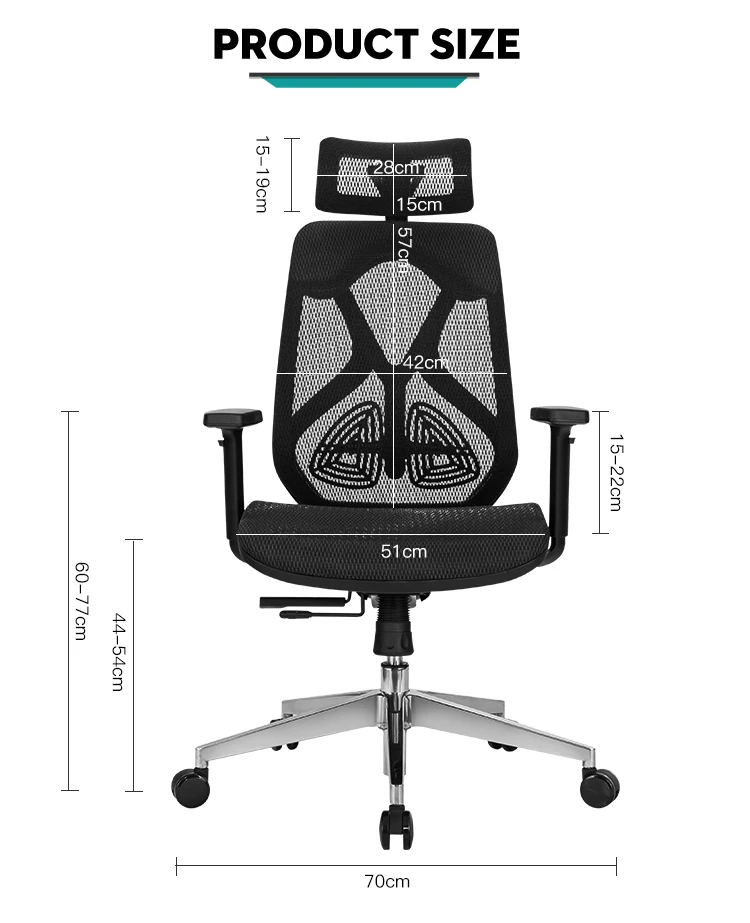 Wholesale Modern Office Furniture Luxury Manager Staff High Back Mesh