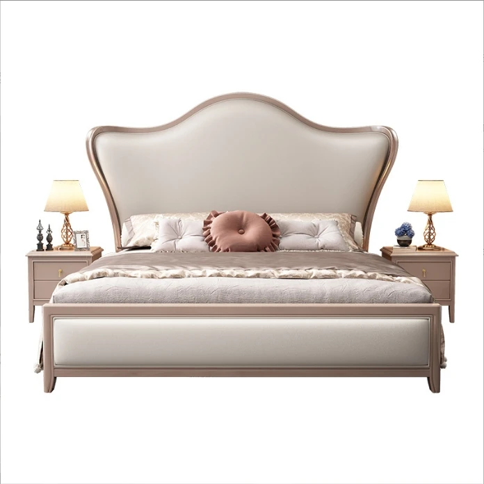 Modern Luxury Bedroom Furniture Normal Bed Designs in Wood Latest Cheap ...
