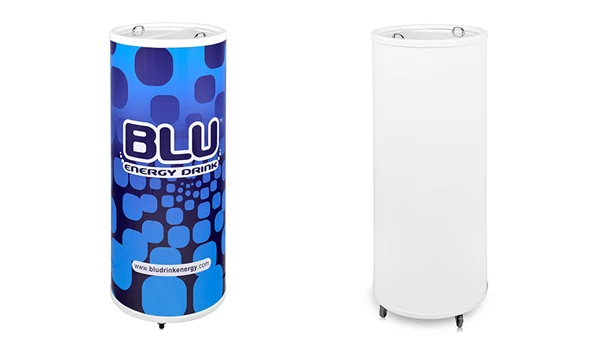 Wholesale Commercial Red Bull Cooler - 50L Cylindric Shape Drink
