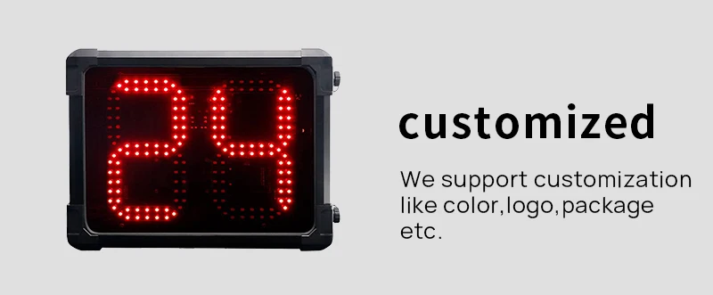 Ganxin 24s Shot Clock - Waterproof LED Timer with Wireless Remote for ...