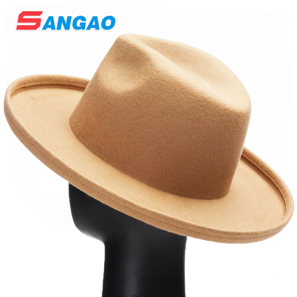 100% wool wide brim trendy hat.  Camel/cream. Rag & Bone Wide Brim Hat Beige Wool Felt Size Medium  main image 2