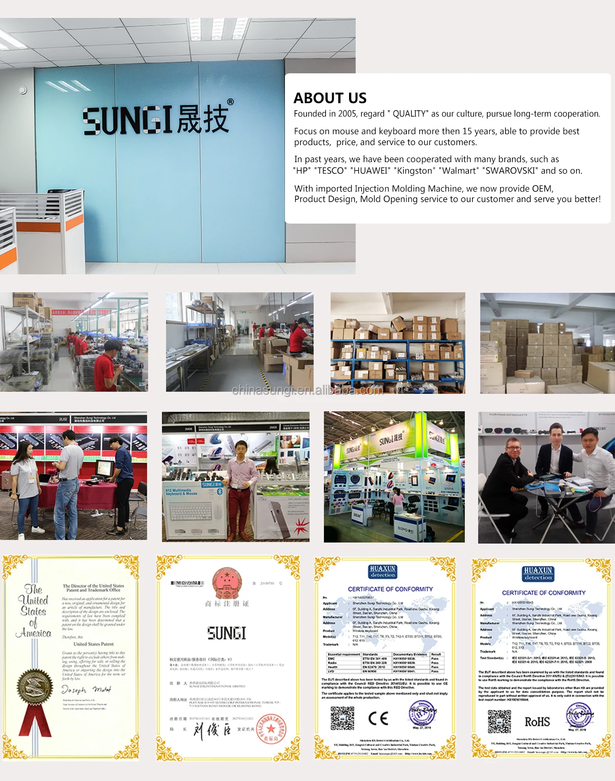 Sungi Aaa Battery Powered 2.4ghz Laptop Computer Optical Wireless 6d Mouse Ergonomic Vertical