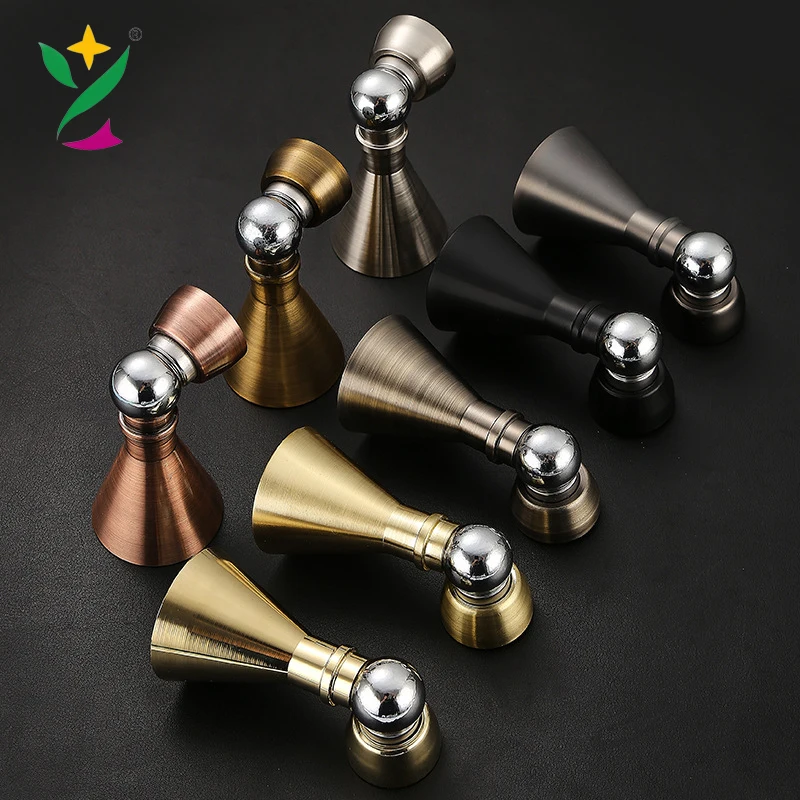 Usion Top Modern Zinc Alloy Door Lock Stopper Strong Magnetic Under Floor Door Stopper for Hotels