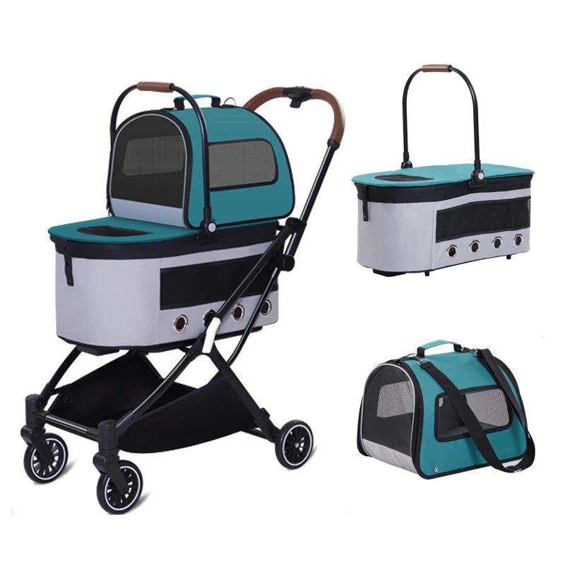 2023 New Arrival Dual 130lb Twin Double Jogger Dog Pet Trolley Carrier