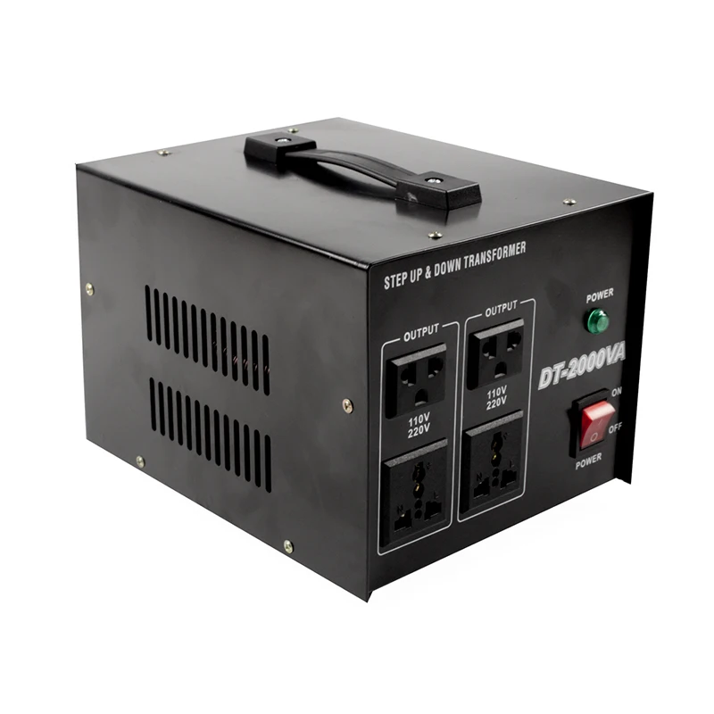 降压220V至110v电压转换器变压器110V至220V 240v 2000W发电机电源转换