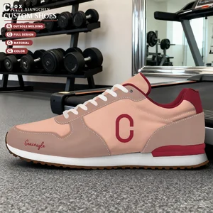 2026 New Casual Flat Walking Style Shoes for Men Large-Sized PU Upper Waterproof Thick Sole Custom Shoes Zapatos De Disenador