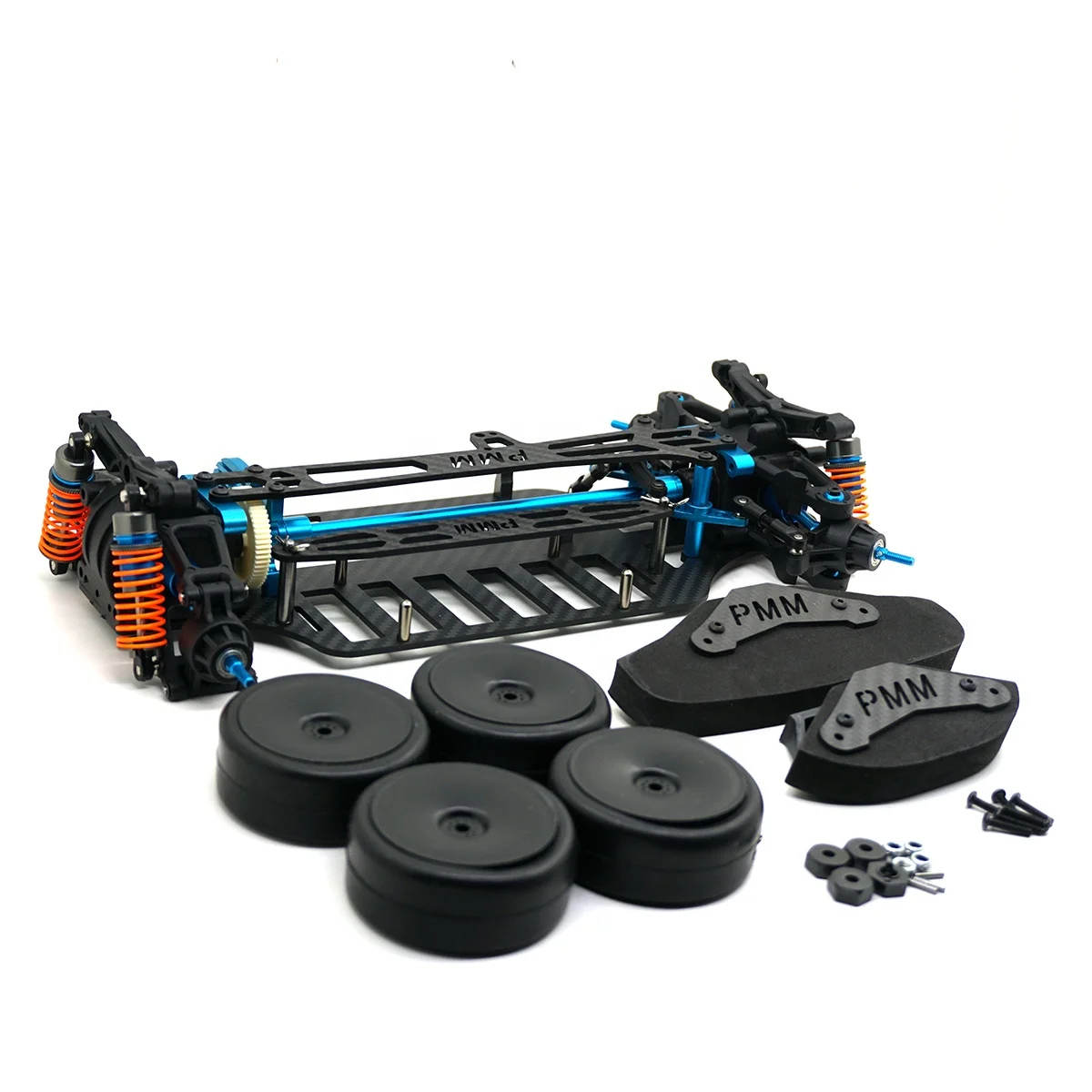 Châssis Métal/carbone Pour TAMIYA TT01 1/10 - Kit Cadre Voiture RC Touring 4WD, Neuf