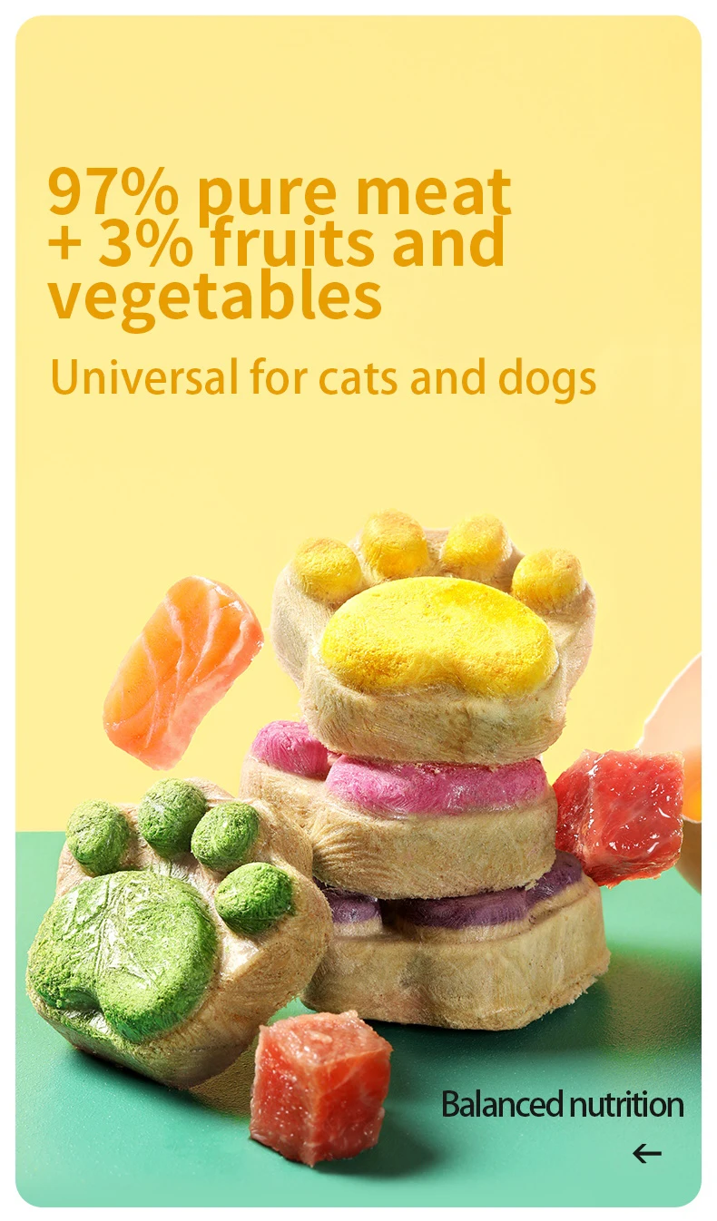 Yee Cat Freezedried Cat Paw Snack Organic Pet Snacks Wholesale Price